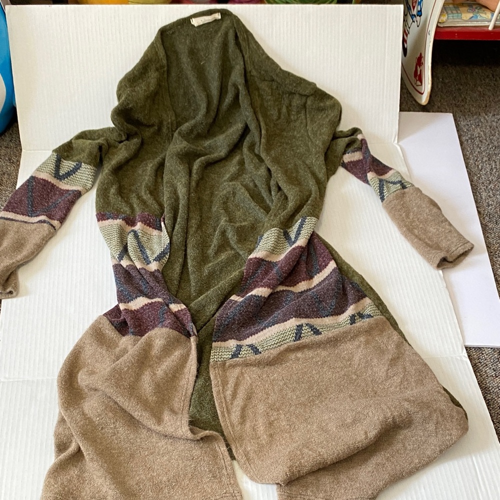 A.gain made in the USA geometric sweater women size M